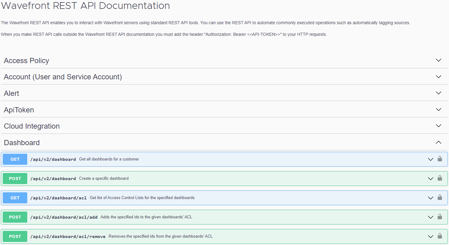 REST API in a product instance