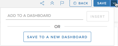 save to dashboard