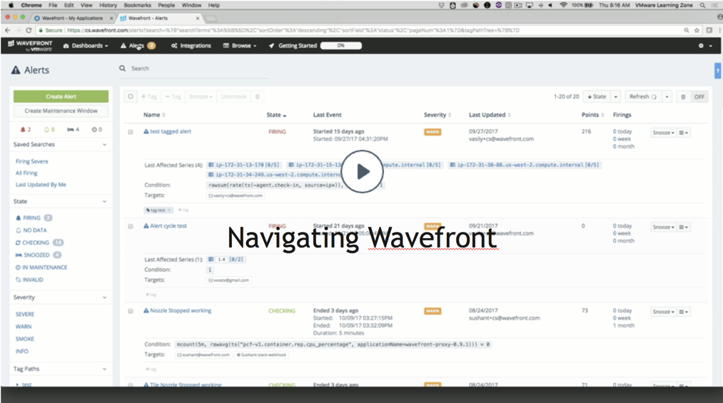navigating wavefront